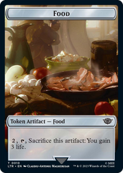 Food (10) // Tentacle Double-Sided Token [The Lord of the Rings: Tales of Middle-Earth Tokens] Magic: The Gathering
