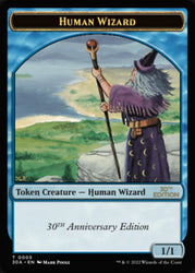 Human Wizard Token [30th Anniversary Tokens] Magic: The Gathering