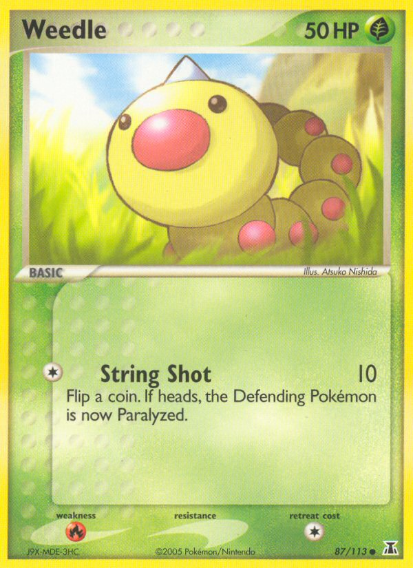 Weedle (87/113) [EX: Delta Species] Pokémon