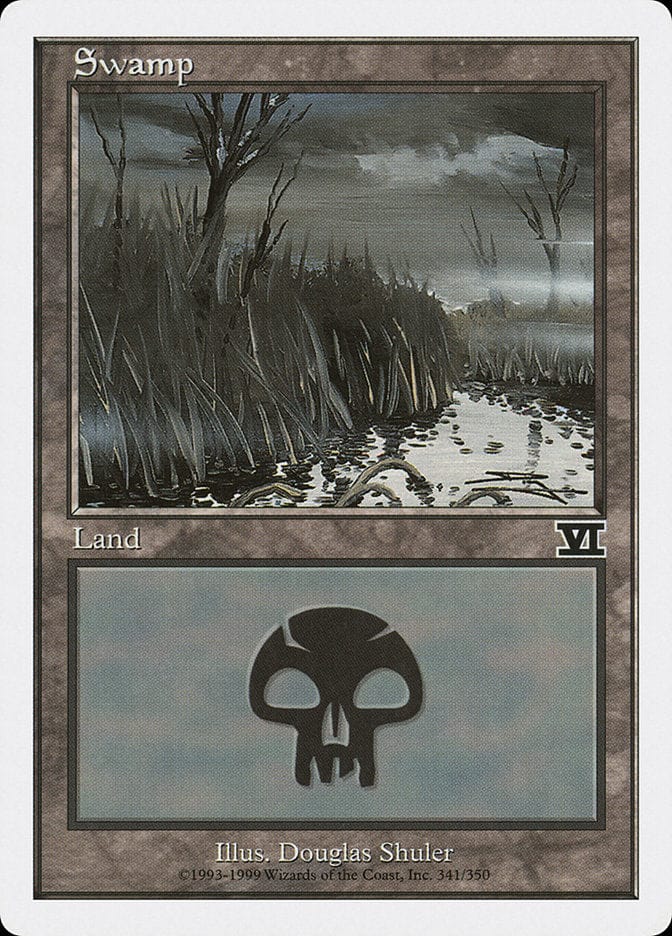 Swamp (341) [Classic Sixth Edition] Magic: The Gathering