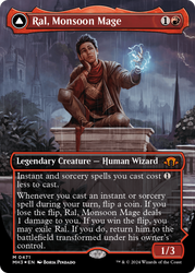 Ral, Monsoon Mage // Ral, Leyline Prodigy (Borderless) (Textured Foil) [Modern Horizons 3] Magic: The Gathering