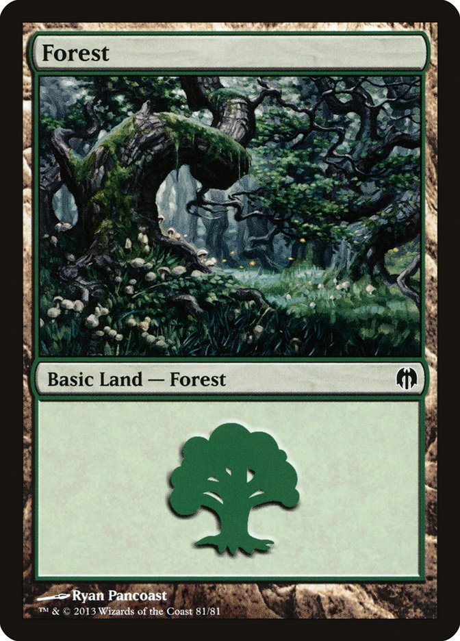 Forest (81) [Duel Decks: Heroes vs. Monsters] Magic: The Gathering