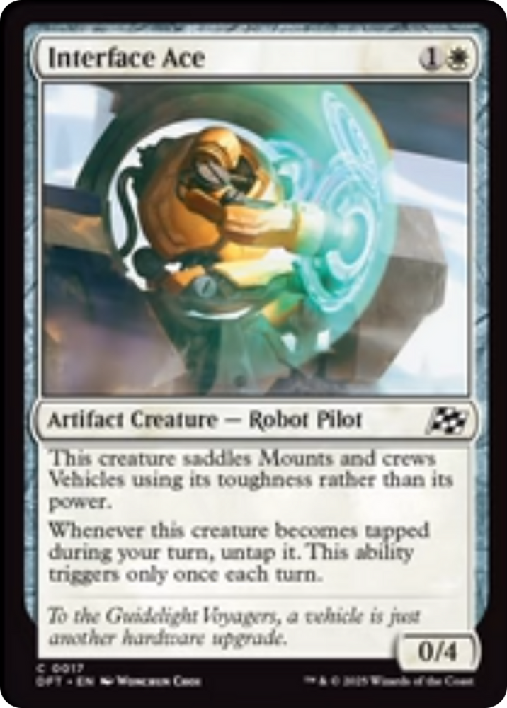Interface Ace [Aetherdrift] Magic: The Gathering