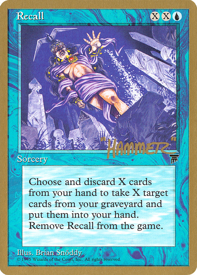 Recall (Shawn "Hammer" Regnier) [Pro Tour Collector Set] Magic: The Gathering