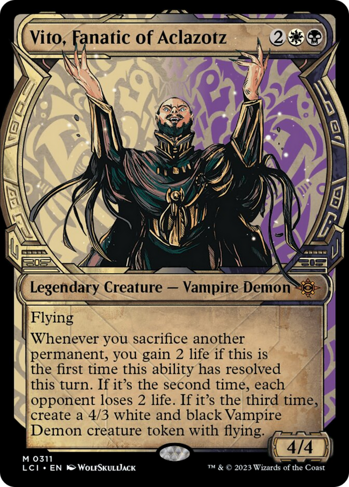 Vito, Fanatic of Aclazotz (Showcase) [The Lost Caverns of Ixalan] Magic: The Gathering
