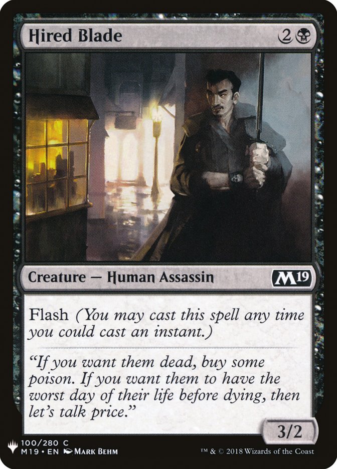 Hired Blade [Mystery Booster] Magic: The Gathering