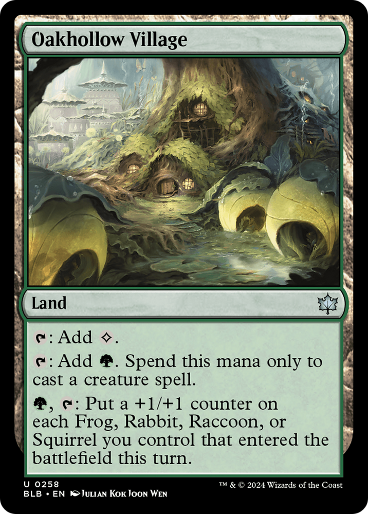 Oakhollow Village [Bloomburrow] Magic: The Gathering