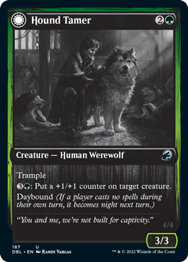 Hound Tamer // Untamed Pup [Innistrad: Double Feature] Magic: The Gathering