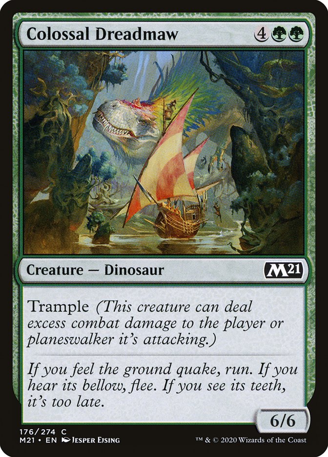 Colossal Dreadmaw [Core Set 2021] Magic: The Gathering