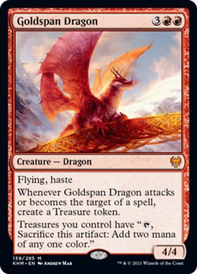 Goldspan Dragon [Kaldheim] Magic: The Gathering