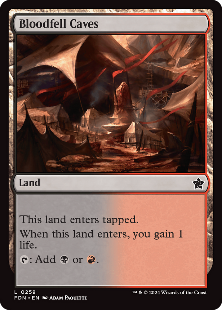 Bloodfell Caves [Foundations] Magic: The Gathering