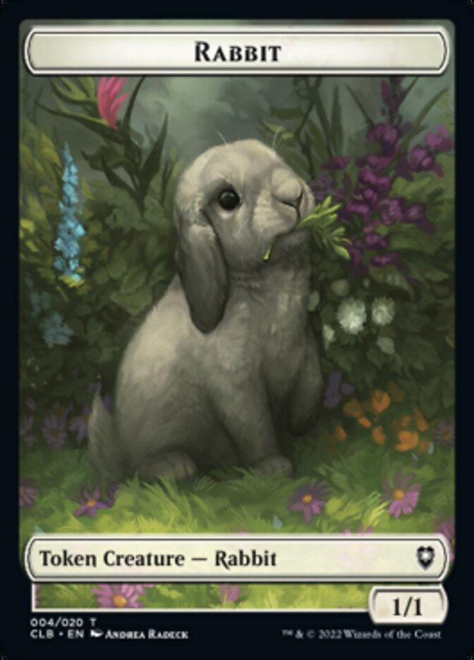Rabbit Token [Commander Legends: Battle for Baldur's Gate Tokens] Magic: The Gathering