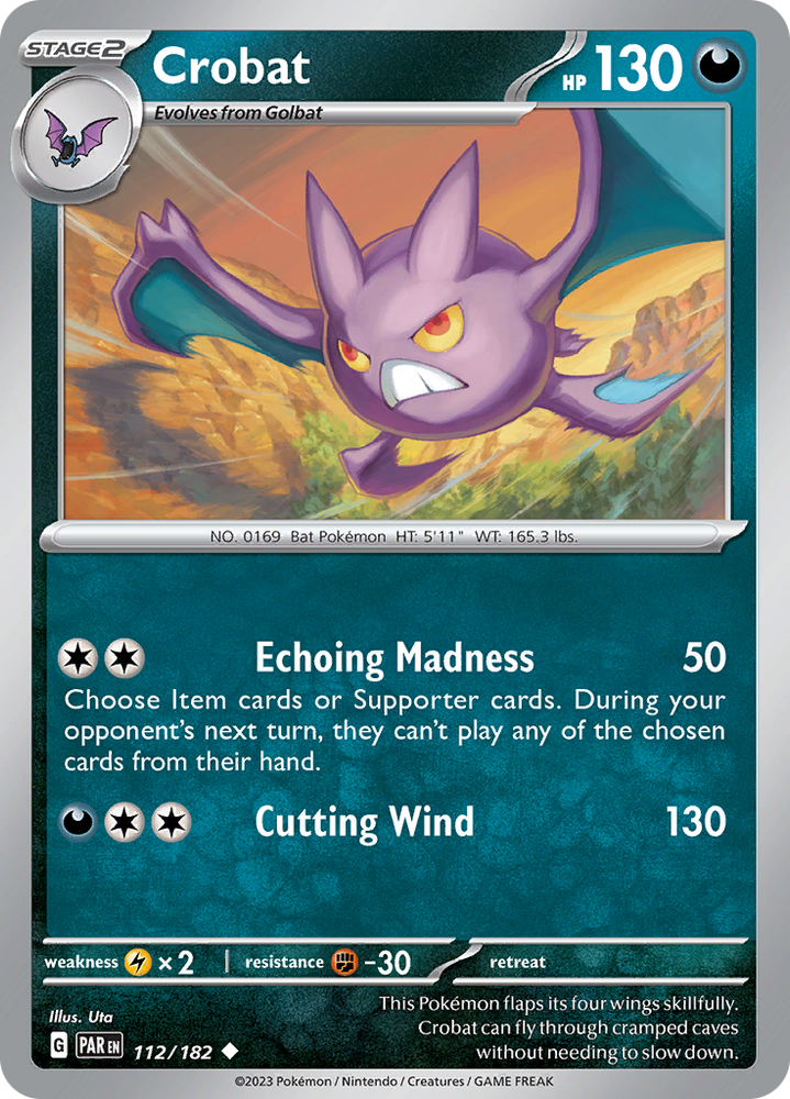 Crobat (112/182) [Scarlet & Violet: Paradox Rift] Pokémon