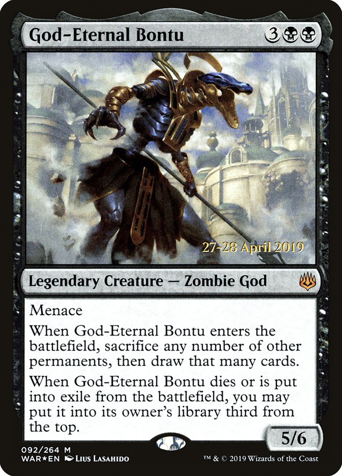 God-Eternal Bontu [War of the Spark Prerelease Promos] Magic: The Gathering