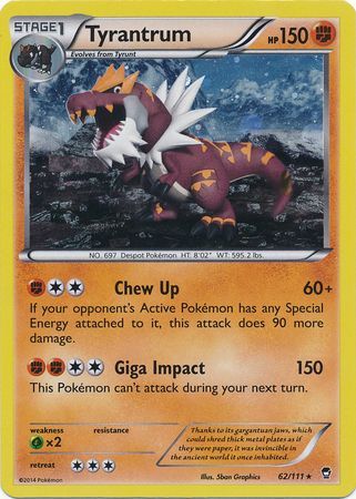 Tyrantrum (62/111) (Cosmos Holo) [XY: Furious Fists] Pokémon