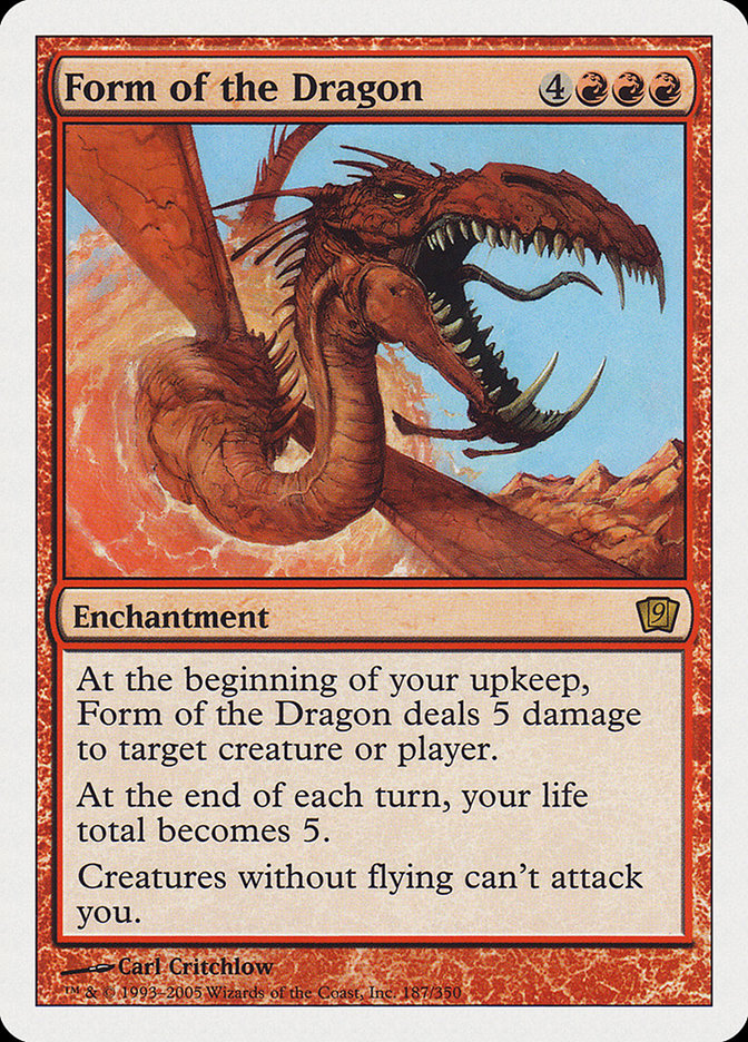 Form of the Dragon [Ninth Edition] Magic: The Gathering