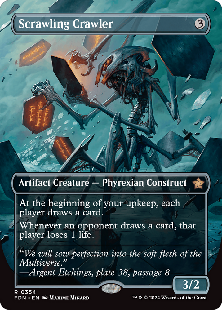 Scrawling Crawler (Borderless) [Foundations] Magic: The Gathering