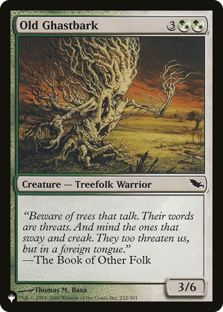 Old Ghastbark [The List] Magic: The Gathering