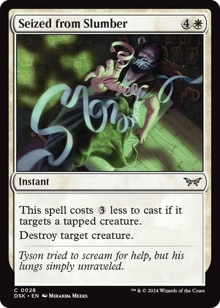 Seized from Slumber [Duskmourn: House of Horror] Magic: The Gathering
