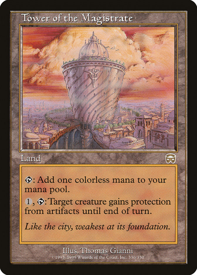 Tower of the Magistrate [Mercadian Masques] Magic: The Gathering
