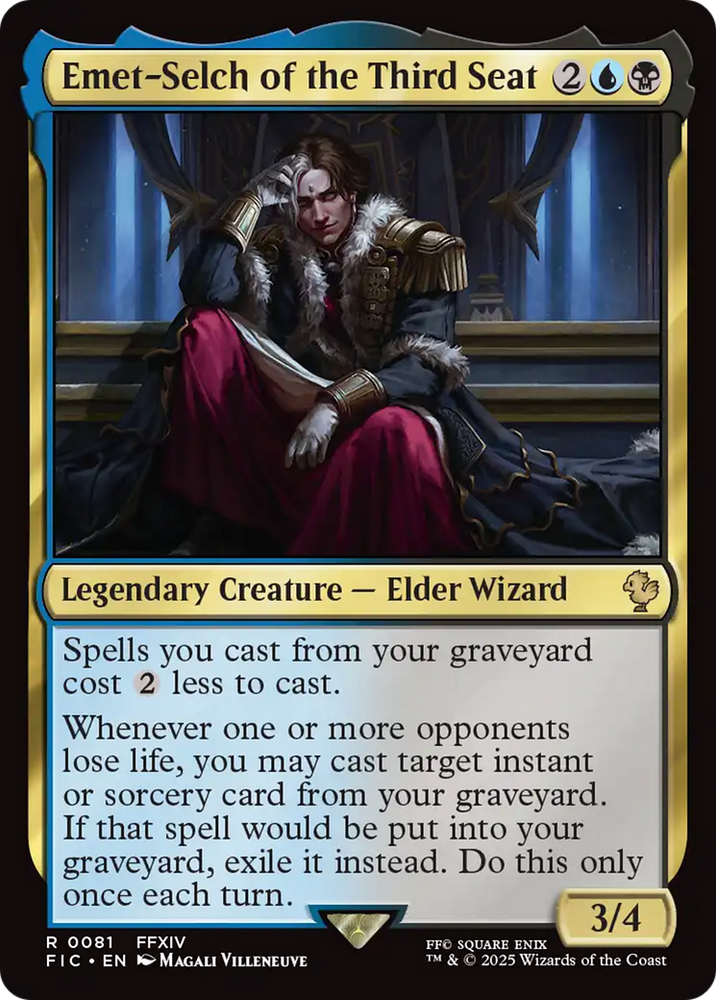 Emet-Selch of the Third Seat [FINAL FANTASY Commander] Magic: The Gathering