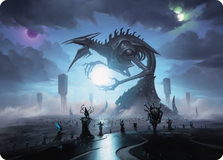 Blue Sun's Twilight Art Card [Phyrexia: All Will Be One Art Series] Magic: The Gathering