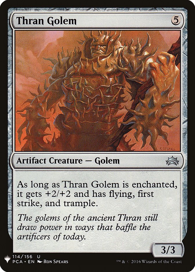 Thran Golem [Mystery Booster] Magic: The Gathering