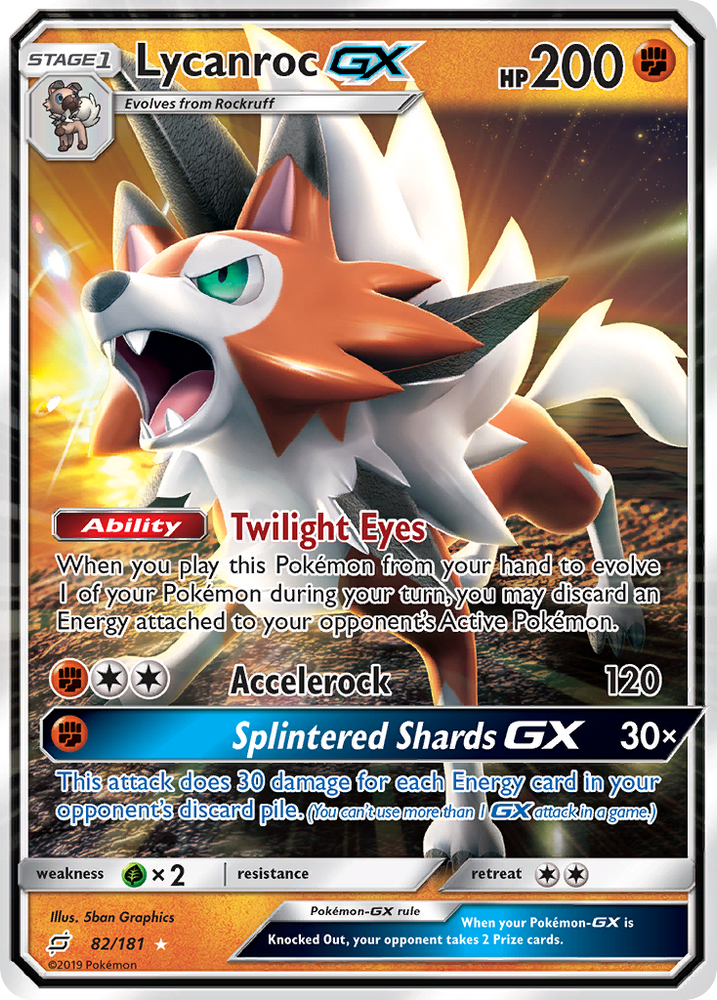 Lycanroc GX (82/181) [Sun & Moon: Team Up] Pokémon