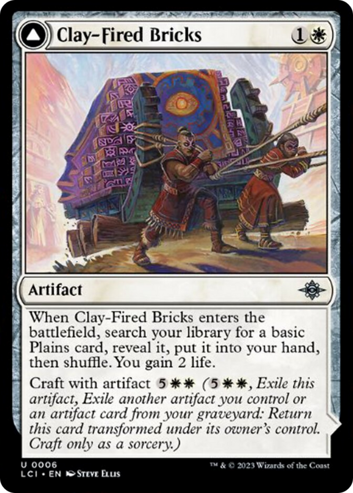 Clay-Fired Bricks // Cosmium Kiln [The Lost Caverns of Ixalan] Magic: The Gathering