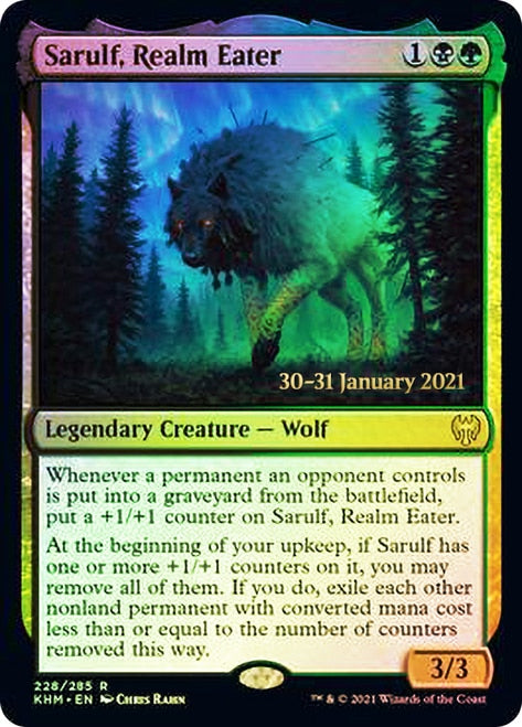 Sarulf, Realm Eater [Kaldheim Prerelease Promos] Magic: The Gathering