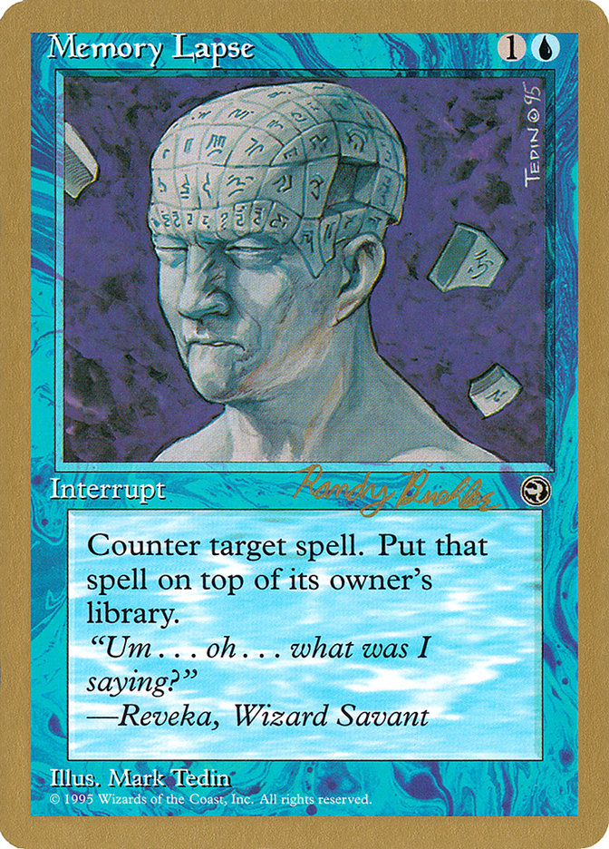 Memory Lapse (Randy Buehler) [World Championship Decks 1998] Magic: The Gathering