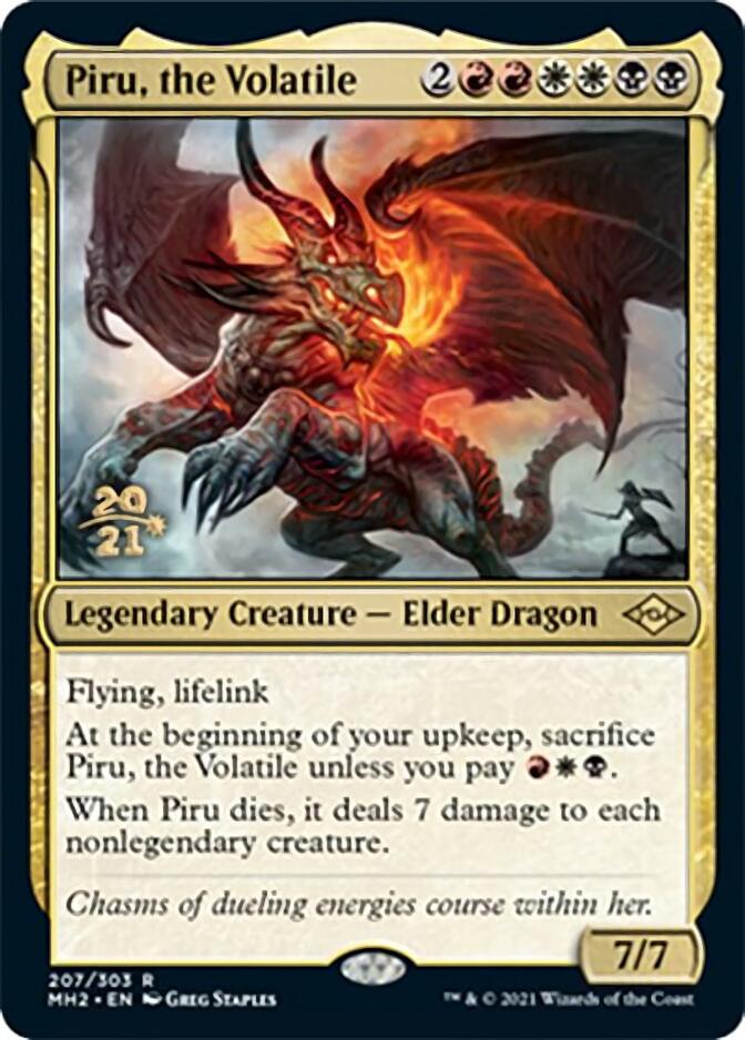 Piru, the Volatile [Modern Horizons 2 Prerelease Promos] Magic: The Gathering