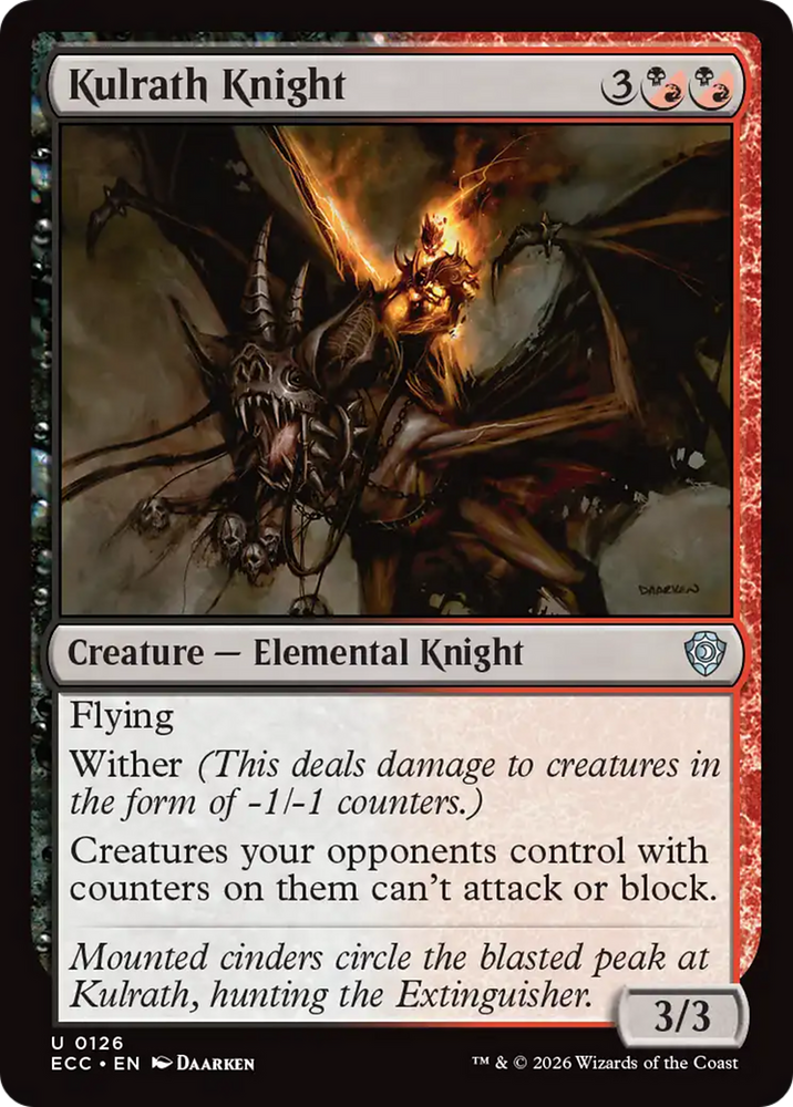 Kulrath Knight [Lorwyn Eclipsed Commander] Magic: The Gathering