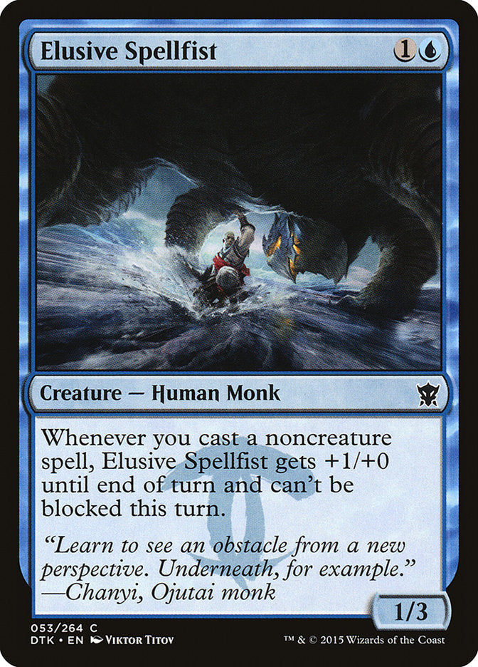 Elusive Spellfist [Dragons of Tarkir] Magic: The Gathering