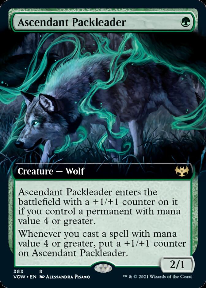 Ascendant Packleader (Extended Art) [Innistrad: Crimson Vow] Magic: The Gathering