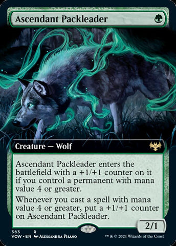 Ascendant Packleader (Extended Art) [Innistrad: Crimson Vow] Magic: The Gathering