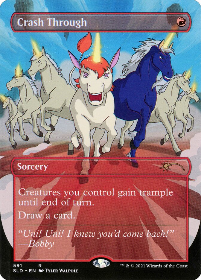 Crash Through (Borderless) [Secret Lair Drop Promos] Magic: The Gathering
