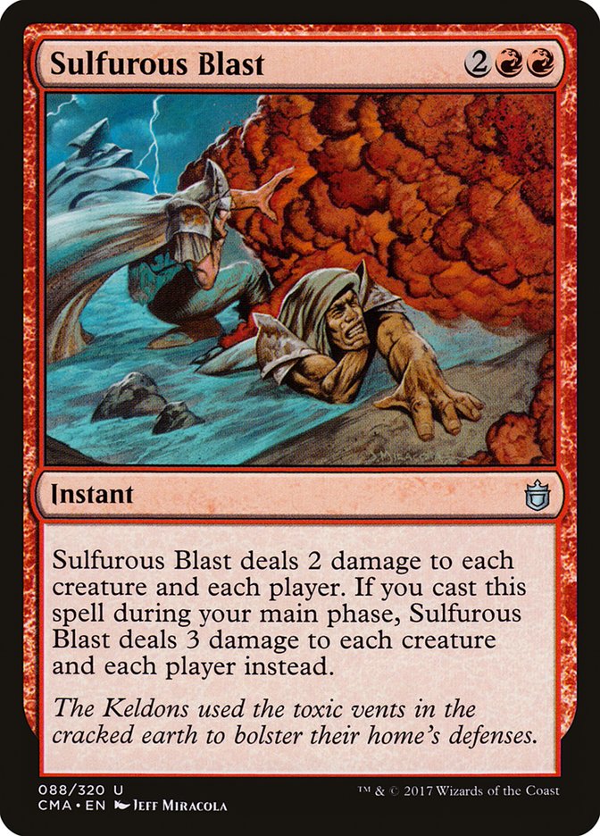 Sulfurous Blast [Commander Anthology] Magic: The Gathering