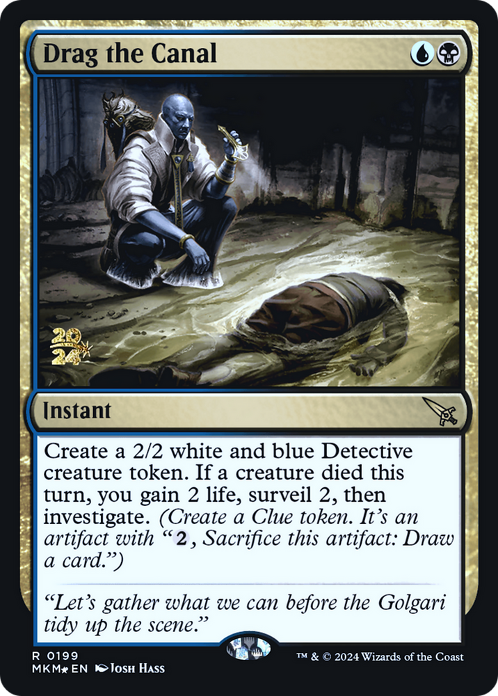 Drag the Canal [Murders at Karlov Manor Prerelease Promos] Magic: The Gathering