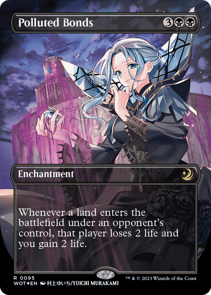 Polluted Bonds (Anime Borderless) (Confetti Foil) [Wilds of Eldraine: Enchanting Tales] Magic: The Gathering
