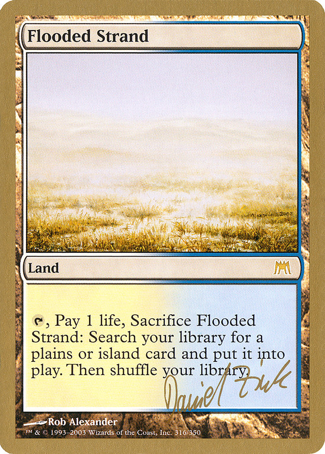 Flooded Strand (Daniel Zink) [World Championship Decks 2003] Magic: The Gathering