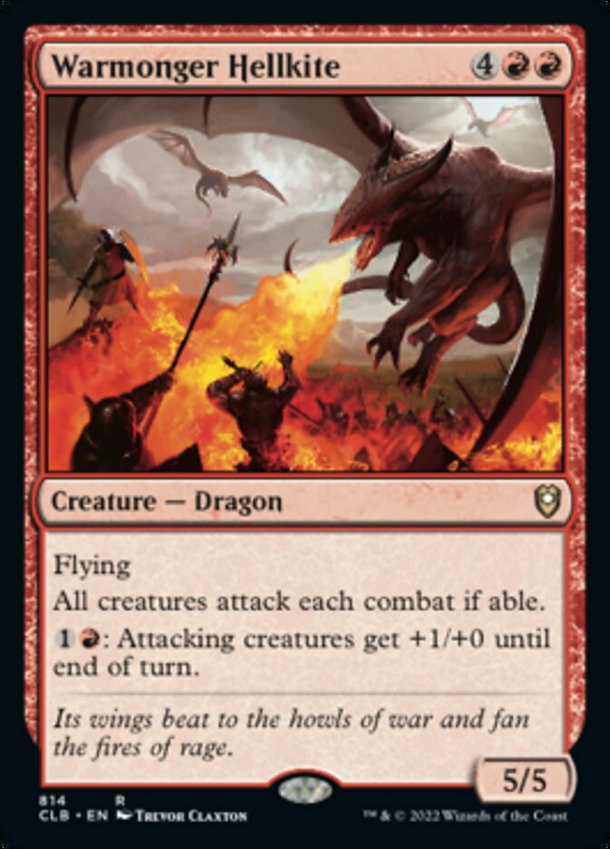 Warmonger Hellkite [Commander Legends: Battle for Baldur's Gate] Magic: The Gathering