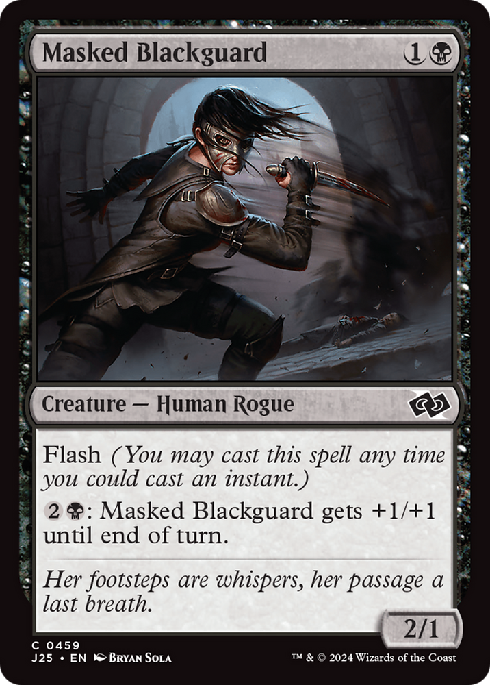 Masked Blackguard [Foundations Jumpstart] Magic: The Gathering