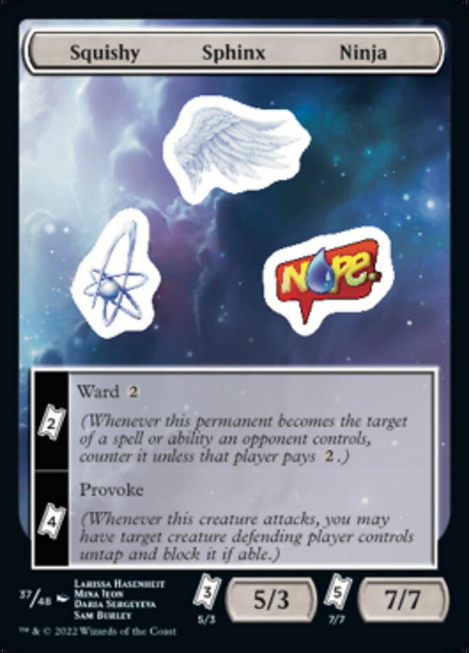 Squishy Sphinx Ninja [Unfinity Stickers] Magic: The Gathering