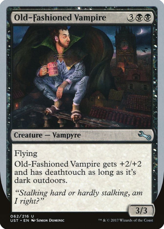Old-Fashioned Vampire [Unstable] Magic: The Gathering