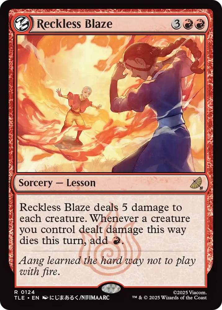 Reckless Blaze [Avatar: The Last Airbender: Eternal-Legal] Magic: The Gathering