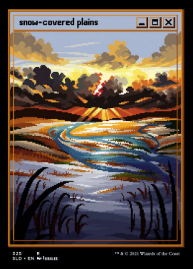 Snow-Covered Plains (Foil Etched) [Secret Lair Drop Series] Magic: The Gathering