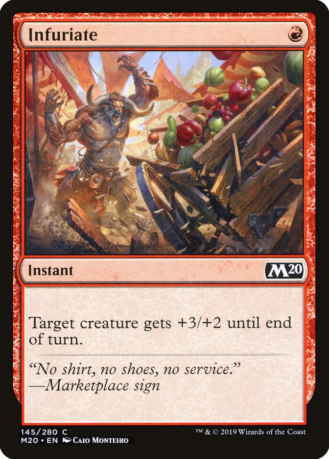 Infuriate [Core Set 2020] Magic: The Gathering