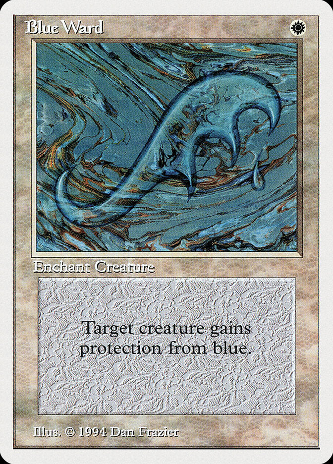 Blue Ward [Summer Magic / Edgar] Magic: The Gathering