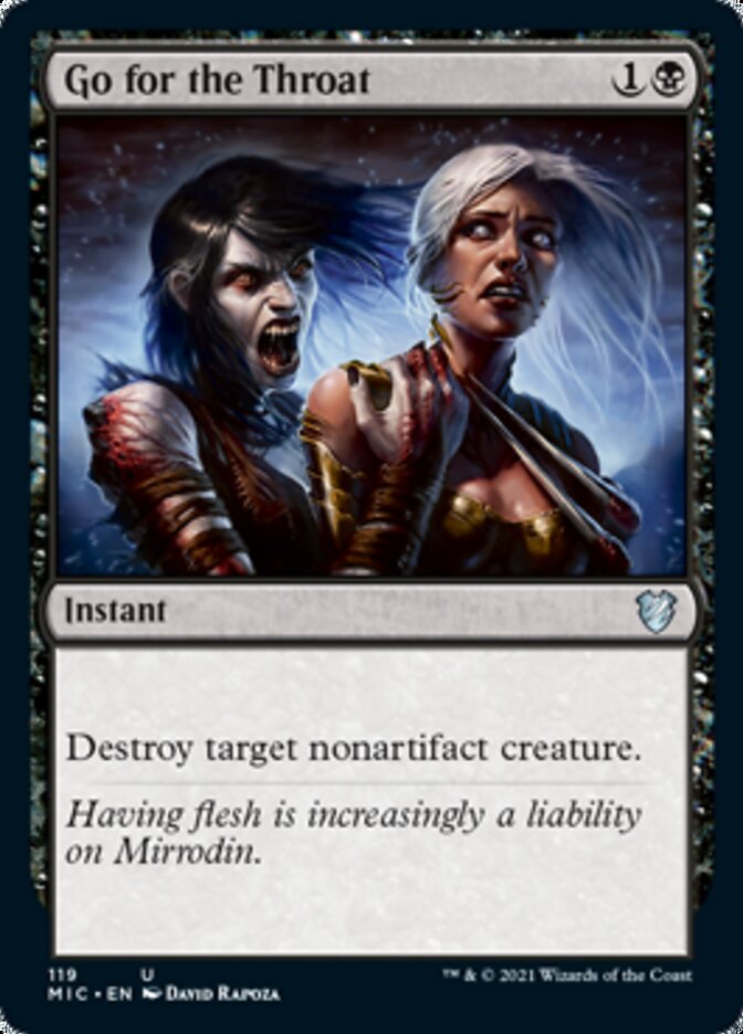 Go for the Throat [Innistrad: Midnight Hunt Commander] Magic: The Gathering